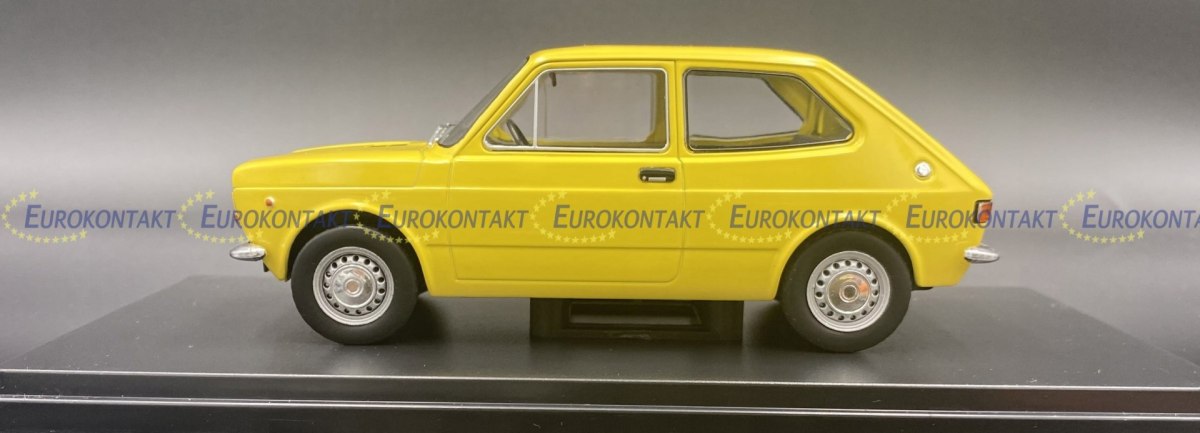 WHITEBOX WB124109 FIAT 127 1974 YELLOW 1:24 Modellino